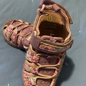 George Kids Lavender Floral Sandals